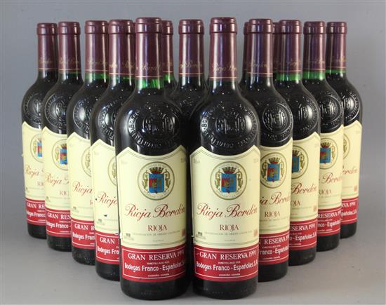 Twenty bottles of Rioja Bordon, Gran Reserva, 1991